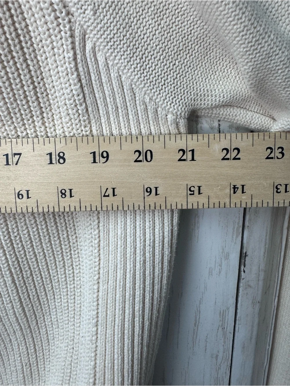 Loft Women's Cream Cowl Neck Sweater size XL - Picture 7 of 8